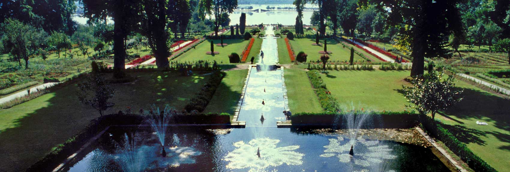 Persian style water gardens in Kashmir