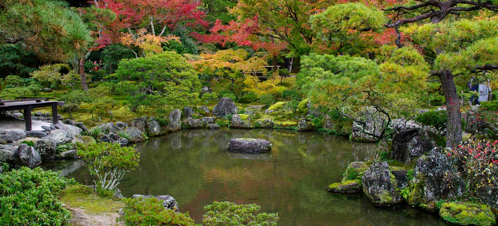 Ginkaku-ji Gardens - stream fed pond