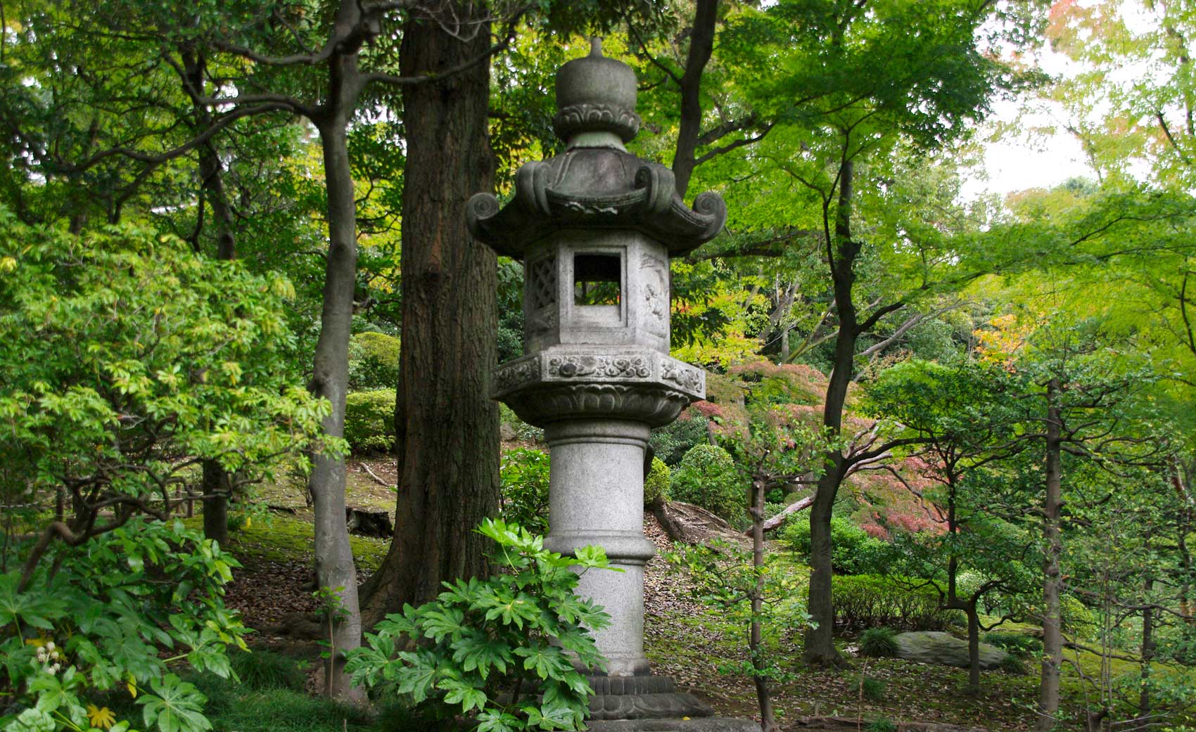 Ornate Stone lantern, Kyu Furukawa Gardens Tokyo