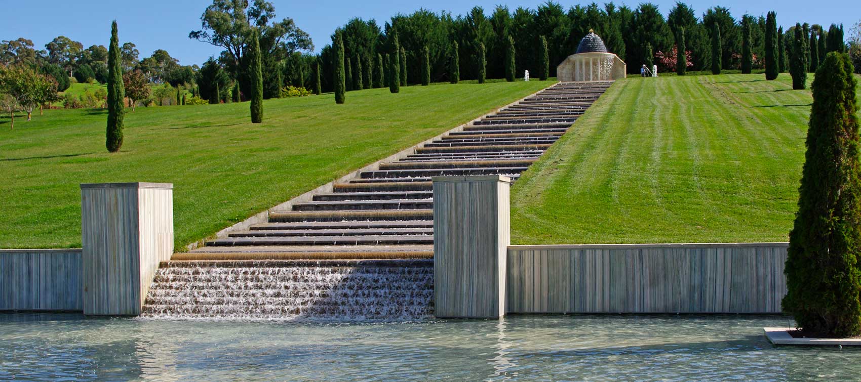 The Mayfield Cascade and Temple inspired by the feature at Chatsworth House