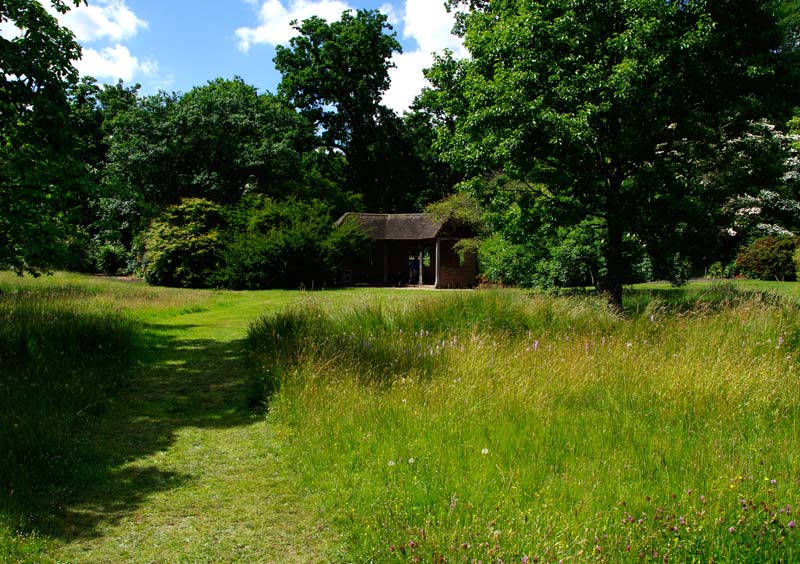 Savill Gardens - The Summer House a shady spot on a sunny day