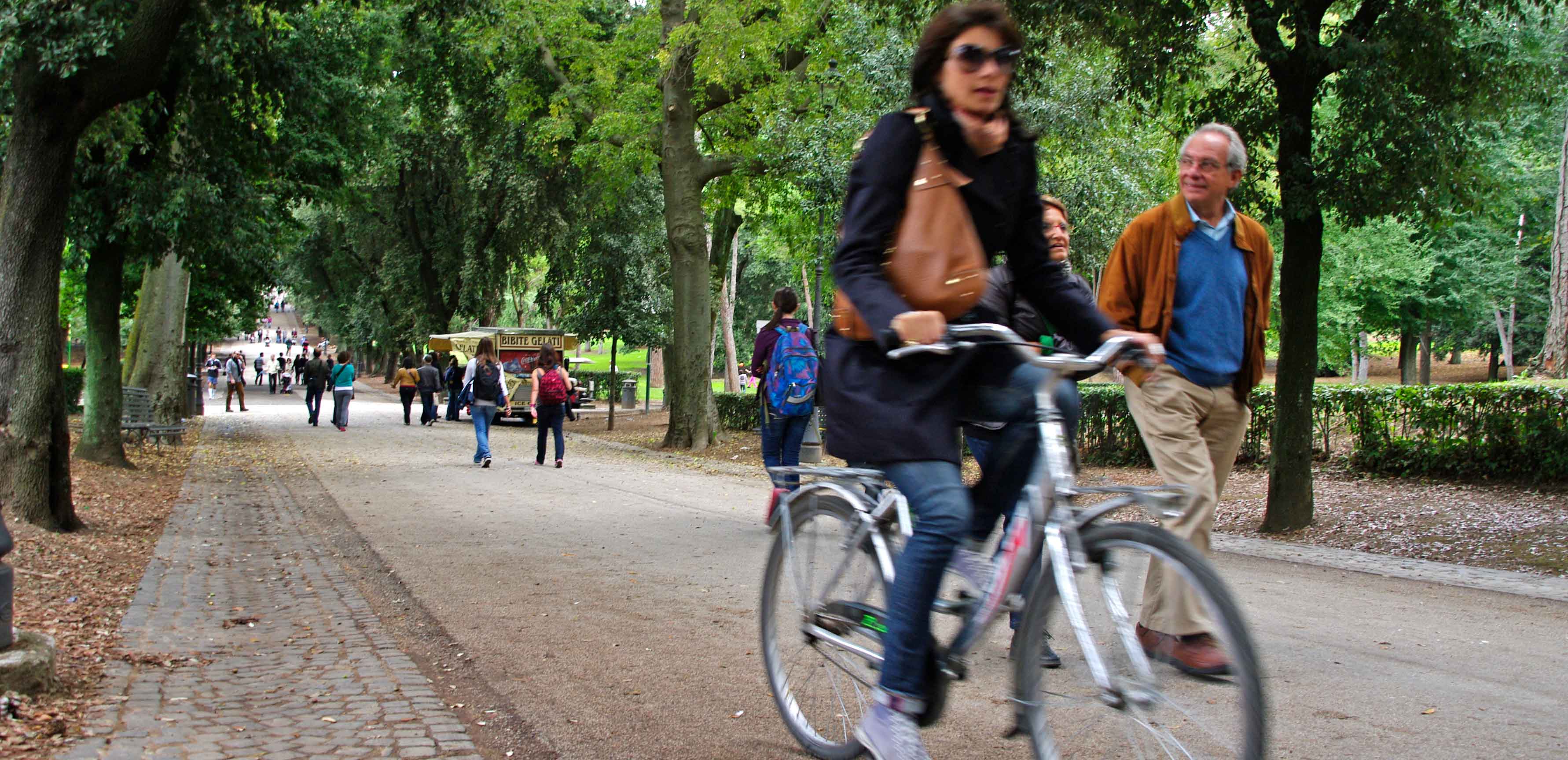 Borghese Gardens - for strolling, cycling, exercise and relaxing