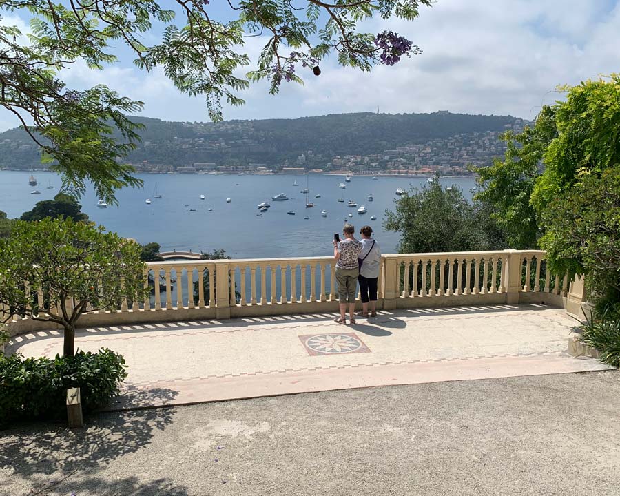 Florentine Garden Terrace with views of Mediterranean coast- Ephrussi Villa